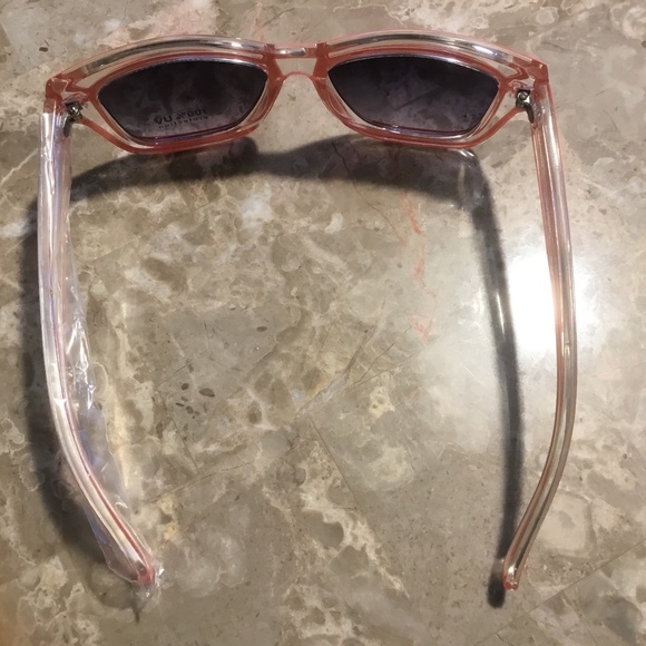Nicki Minaj  Sunglasses Clear Orange Trim (100% UV) - Picture 2 of 3